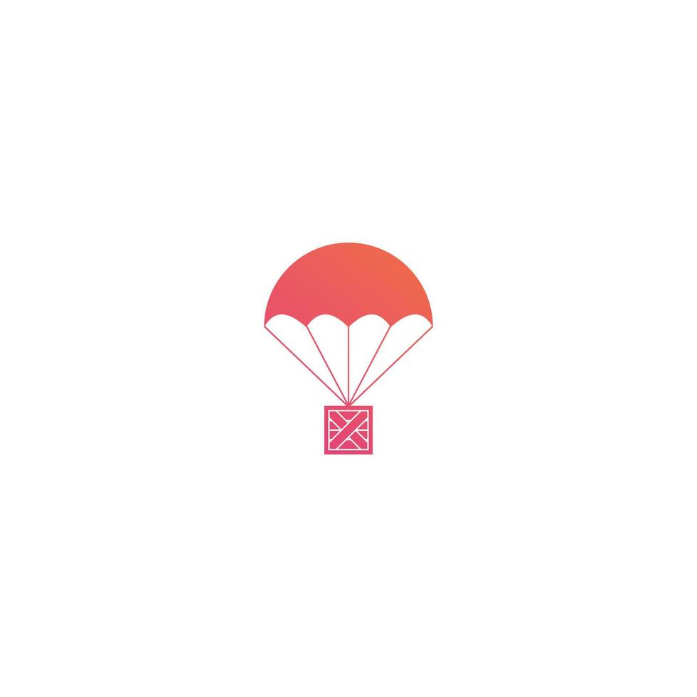 icono de globo de aire caliente, estilo de diseño plano mínimo moderno, ilustración vectorial vector