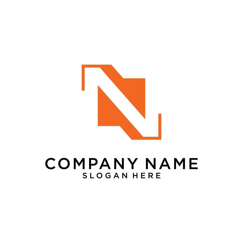 Letter N or NN monogram logo design vector. vector