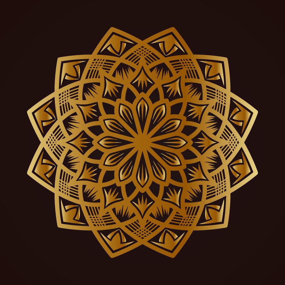 mandala vector golden round decoration