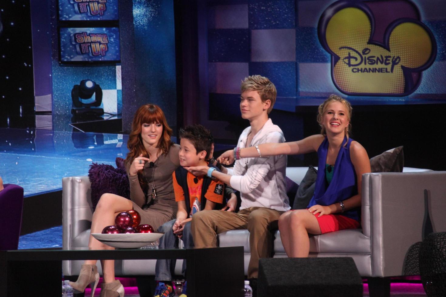 LOS ANGELES, AUG 21 - Bella Thorne, Davis Cleveland, Kenton Duty, Caroline Sunshine at the D23 Expo 2011 at the Anaheim Convention Center on August 21, 2011 in Anaheim, CA photo