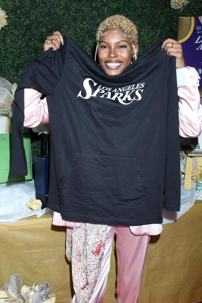 LOS ANGELES  JUN 13 - Diamond White with LA Sparks Pullover at the 48th Daytime Emmy Awards Gifting Photos  June 13 at the ATI Studios on June 13, 2021 in Burbank, CA