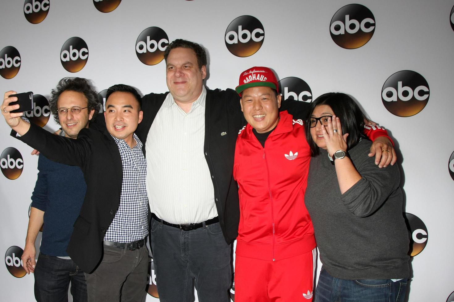 los angeles 14 de enero - jake kasdan, randall park, jeff garlin, eddie huang, nahnatchka khan en el abc tca winter 2015 en el hotel langham huntington el 14 de enero de 2015 en pasadena, ca foto