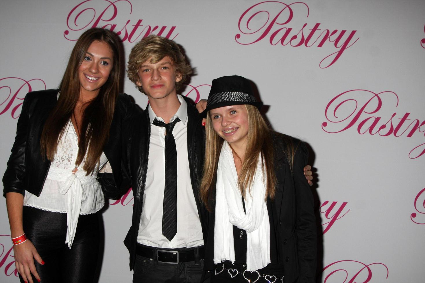 LOS ANGELES, JAN 19 - Jazmin Feldman, Ali Simpson, Cody Simpson arrives at Cody Simpsons 14th Birthday Party at Pacific Park at Santa Monica Pier on January 19, 2011 in Santa Monica, CA photo