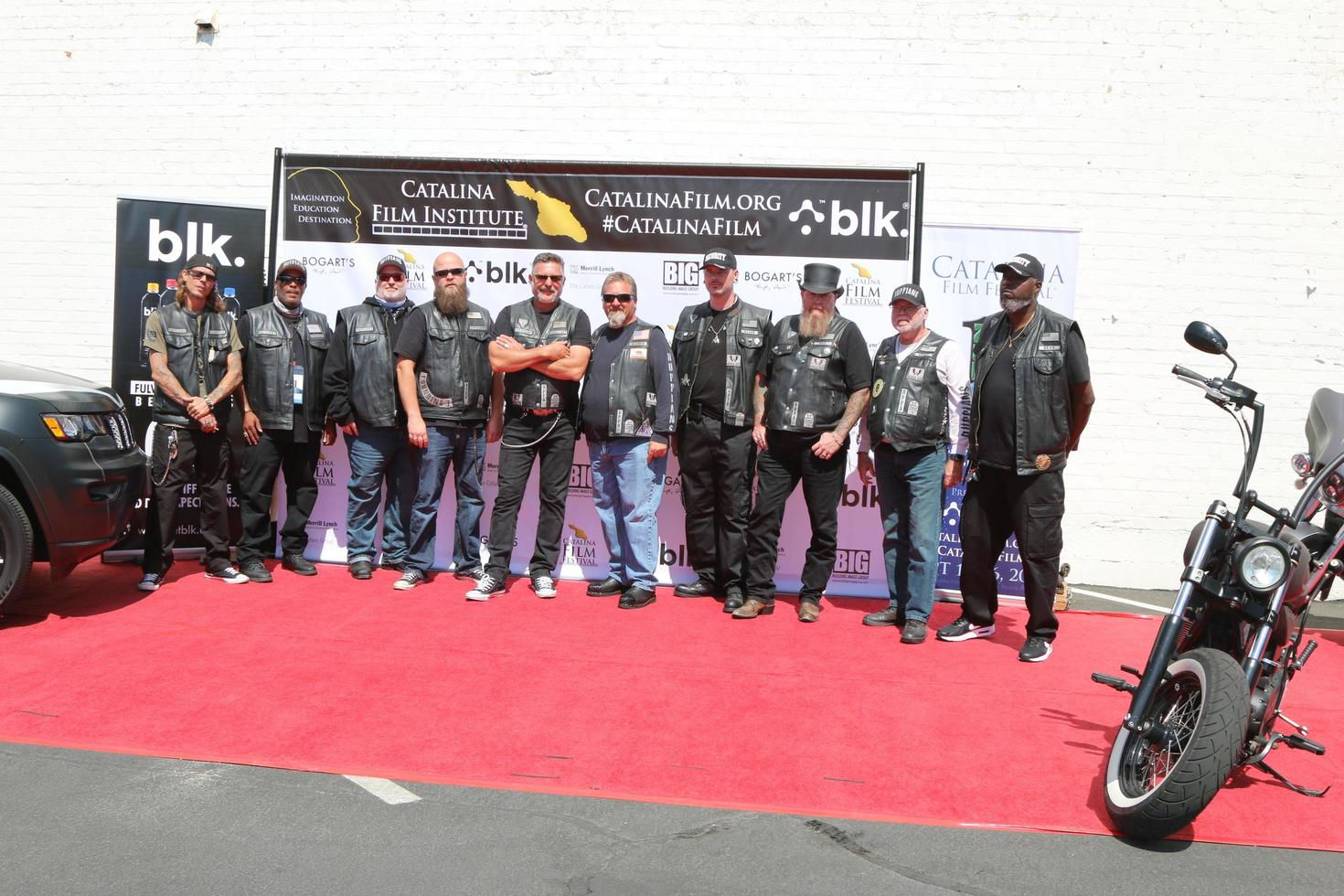 LOS ANGELES  SEP 19 - Ruffins Motorcyle Club Members with their Motocycles at the 2021 Catalina Film Fest at Long Beach, at the Scottish Rite Event Center on September 19, 2021 in Long Beach, CA photo