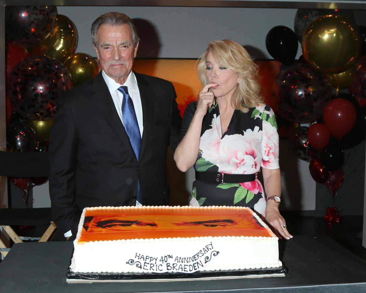 LOS ANGELES  FEB 7 - Eric Braeden and Melody Thomas Scott at the Eric Braeden 40th Anniversary Celebration on The Young and The Restless at the Television City on February 7, 2020 in Los Angeles, CA photo