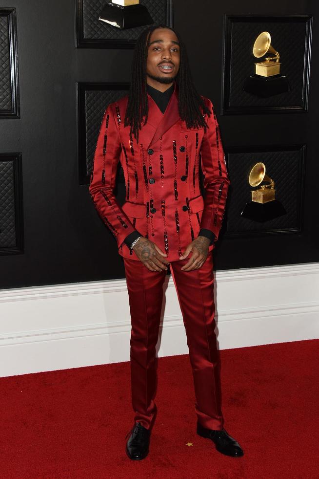 LOS ANGELES  JAN 26 - Quavo at the 62nd Grammy Awards at the Staples Center on January 26, 2020 in Los Angeles, CA photo