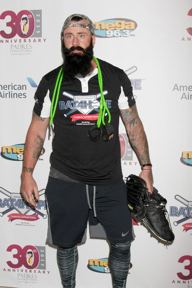 LOS ANGELES, NOV 7 - Brian WIlson at the Adrian Gonzalezs Bat 4 Hope Celebrity Softball Game PADRES Contra El Cancer at the Dodger Stadium on November 7, 2015 in Los Angeles, CA photo