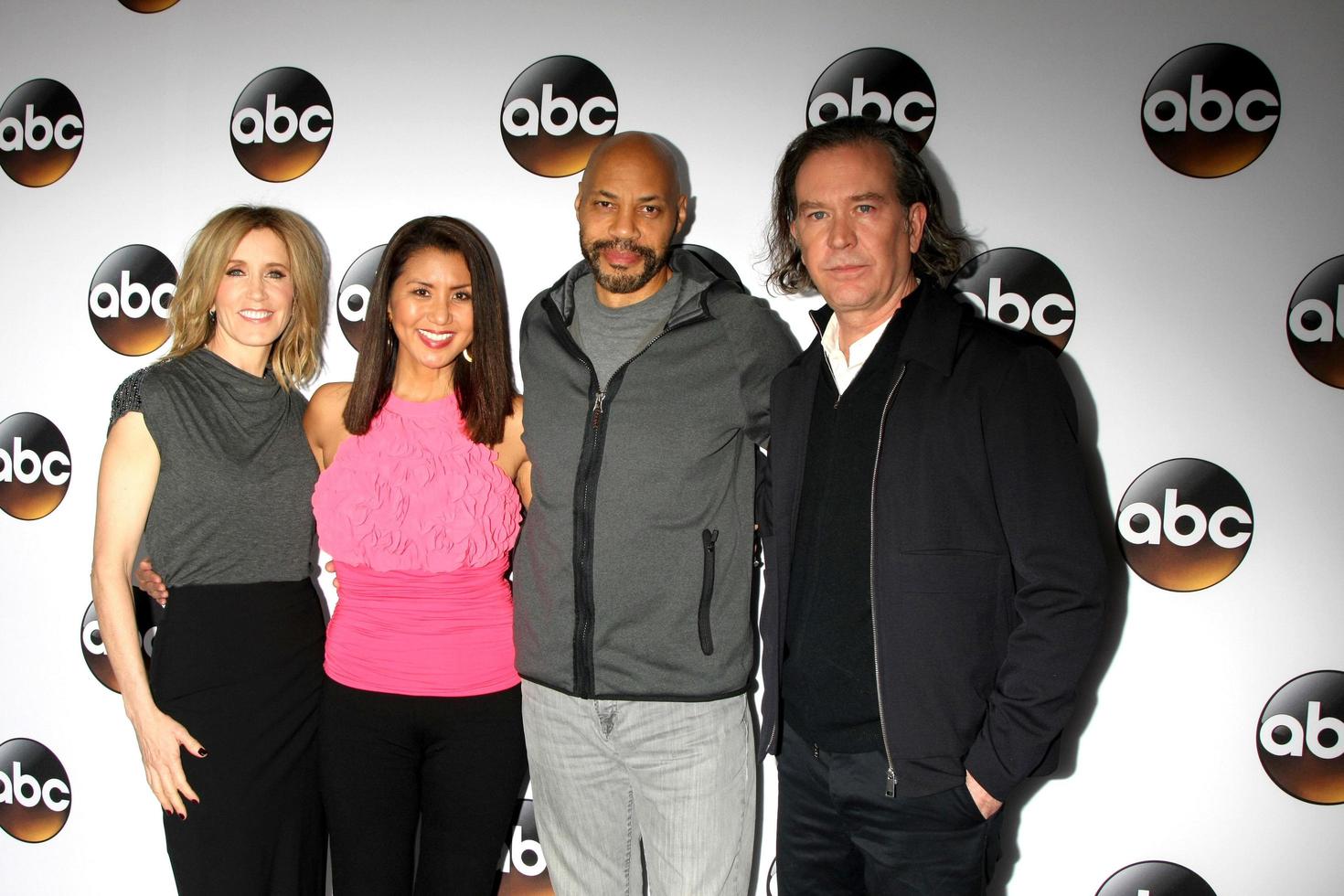 LOS ANGELES  JAN 14 - Felicity Huffman, unknown, John Ridley, Timothy Hutton at the ABC TCA Winter 2015 at a The Langham Huntington Hotel on January 14, 2015 in Pasadena, CA photo