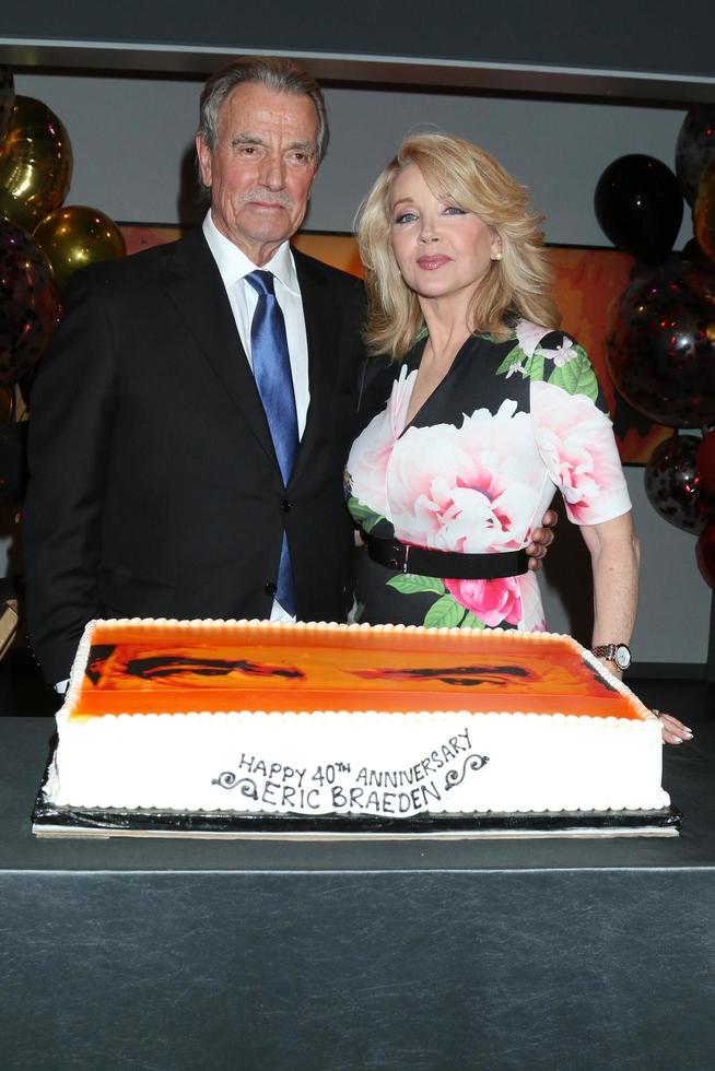 LOS ANGELES  FEB 7 - Eric Braeden and Melody Thomas Scott at the Eric Braeden 40th Anniversary Celebration on The Young and The Restless at the Television City on February 7, 2020 in Los Angeles, CA photo