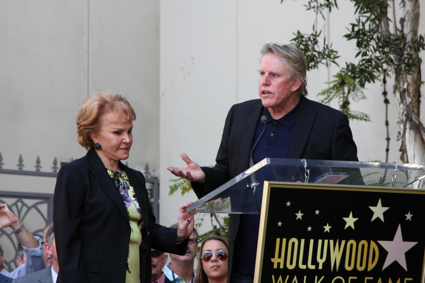 Los Angeles Sep 7 Maria Elena Holly Gary Busey At The Buddy Holly Walk Of Fame