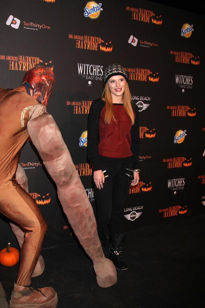 LOS ANGELES, OCT 10 - Bella Thorne at the 8th Annual LA Haunted Hayride Premiere Night at Griffith Park on October 10, 2013 in Los Angeles, CA photo