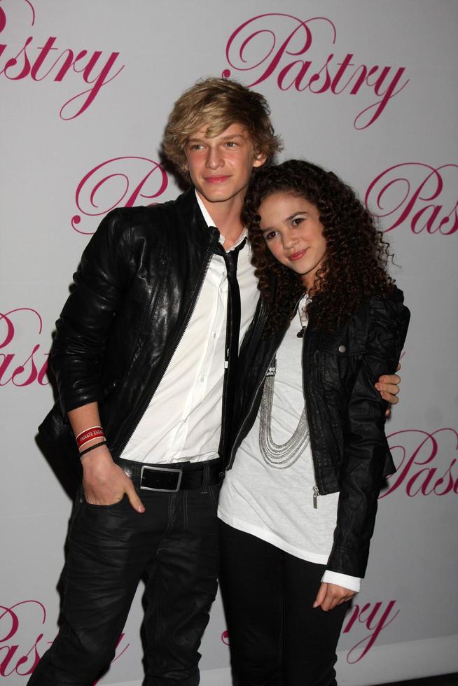 LOS ANGELES, JAN 19 - Cody Simpson, Madison Pettis arrives at Cody Simpsons 14th Birthday Party at Pacific Park at Santa Monica Pier on January 19, 2011 in Santa Monica, CA photo