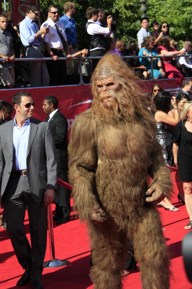 LOS ANGELES, JUL 11 - Sasquatch arrives at the 2012 ESPY Awards at Nokia Theater at LA Live on July 11, 2012 in Los Angeles, CA photo