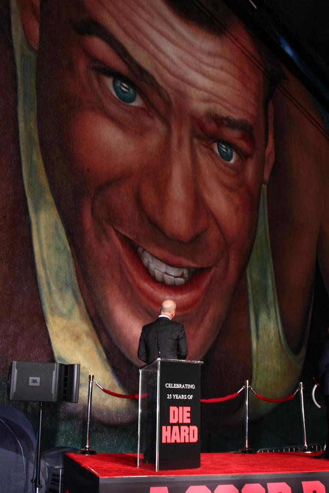 LOS ANGELES, JAN 31 - Bruce Willis at the A Good Day to Die Hard mural unveiling event at the 20th Century Fox Studios on January 31, 2013 in Los Angeles, CA. photo