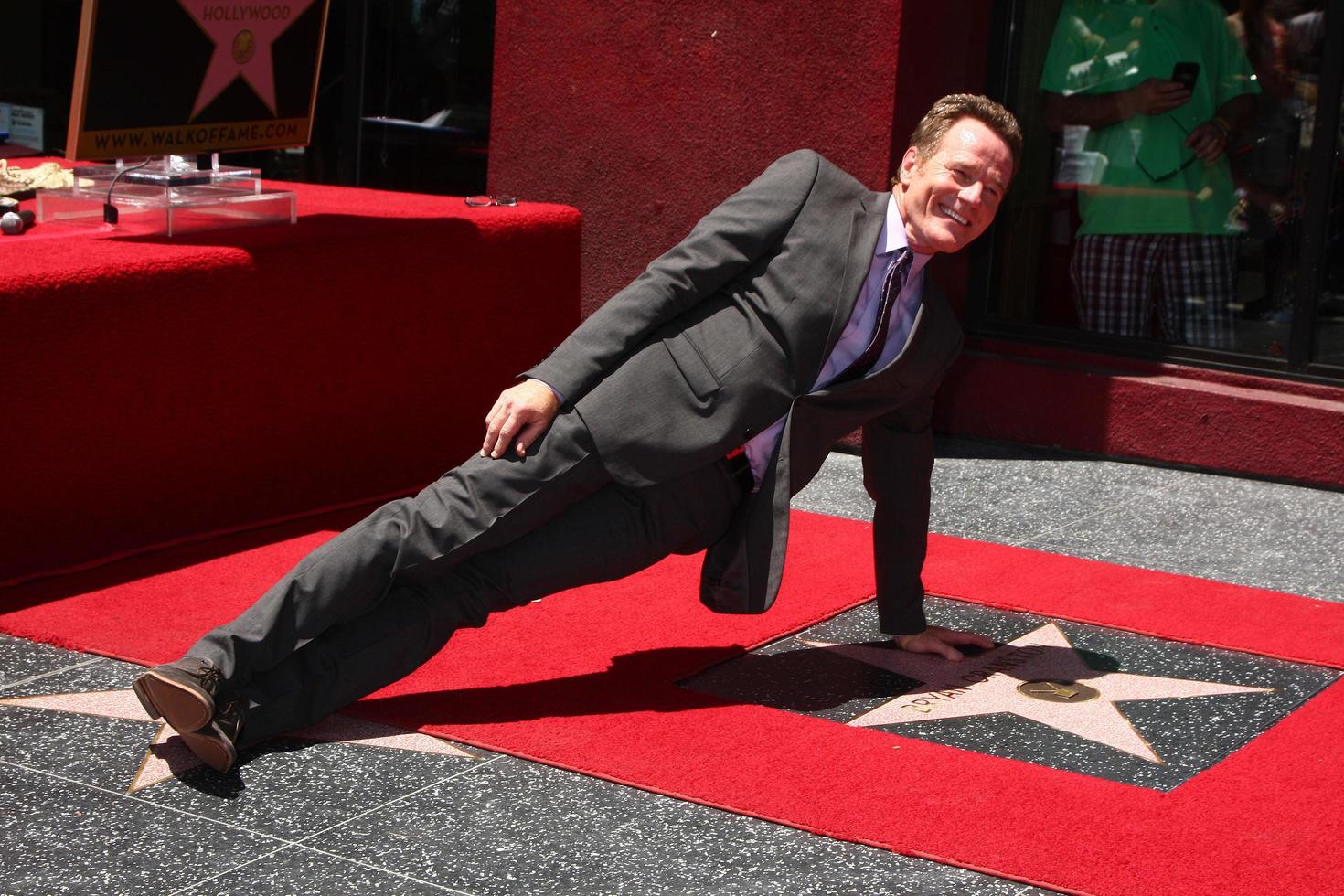 LOS ANGELES, JUL 16 - Bryan Cranston at the Hollywood Walk of Fame Star Ceremony for Bryan Cranston at the Redbury Hotel on July 16, 2013 in Los Angeles, CA photo