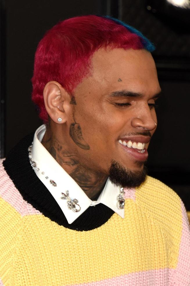 LOS ANGELES  JAN 26 - Chris Brown at the 62nd Grammy Awards at the Staples Center on January 26, 2020 in Los Angeles, CA photo