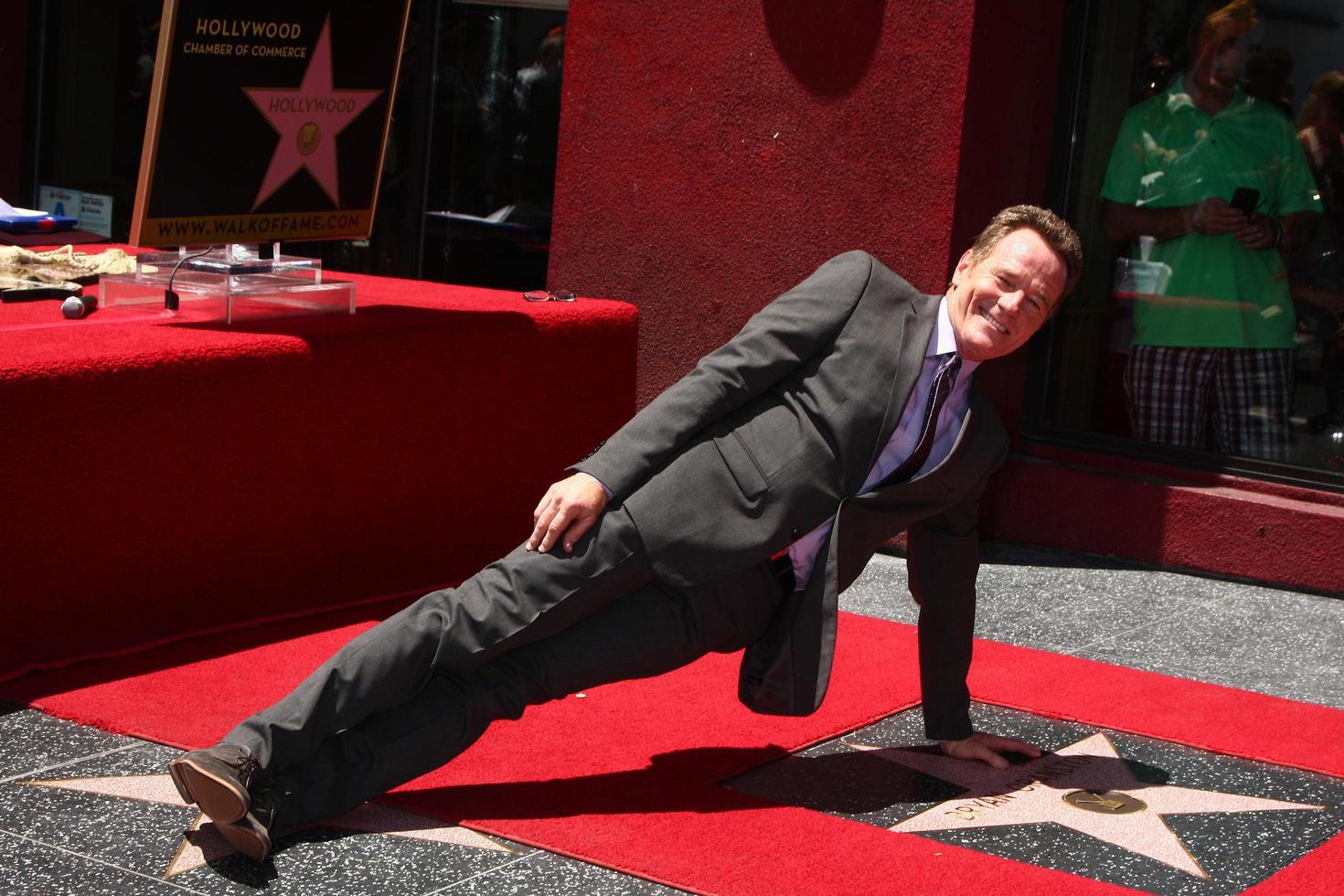 LOS ANGELES, JUL 16 - Bryan Cranston at the Hollywood Walk of Fame Star Ceremony for Bryan Cranston at the Redbury Hotel on July 16, 2013 in Los Angeles, CA photo