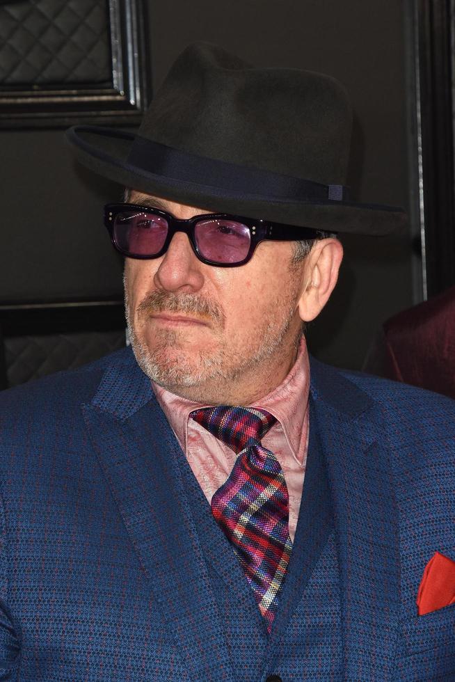 LOS ANGELES JAN 26 - Elvis Costello at the 62nd Grammy Awards at the
