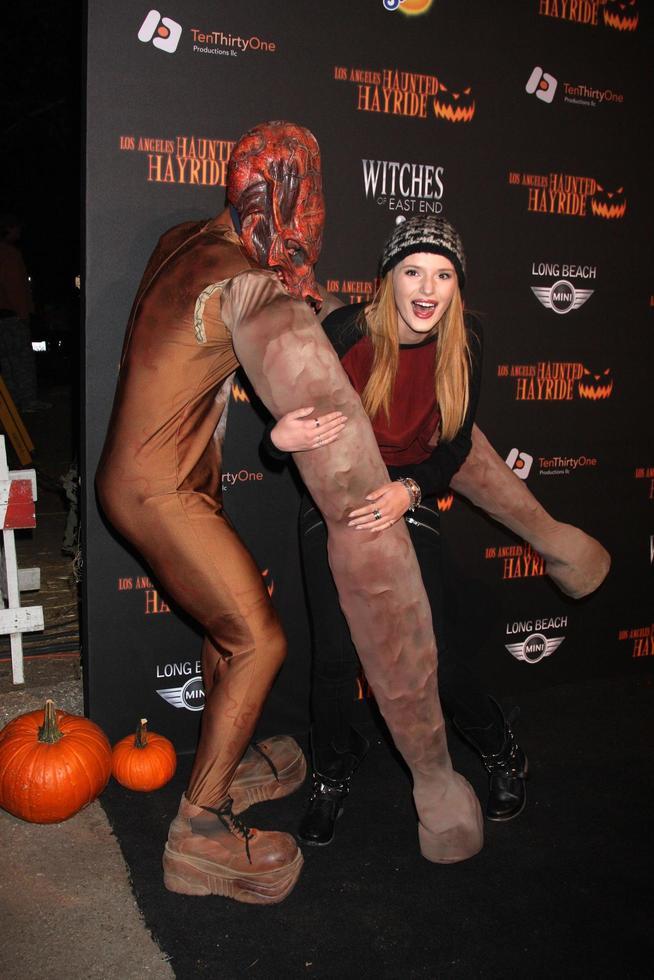 LOS ANGELES, OCT 10 - Bella Thorne at the 8th Annual LA Haunted Hayride Premiere Night at Griffith Park on October 10, 2013 in Los Angeles, CA photo