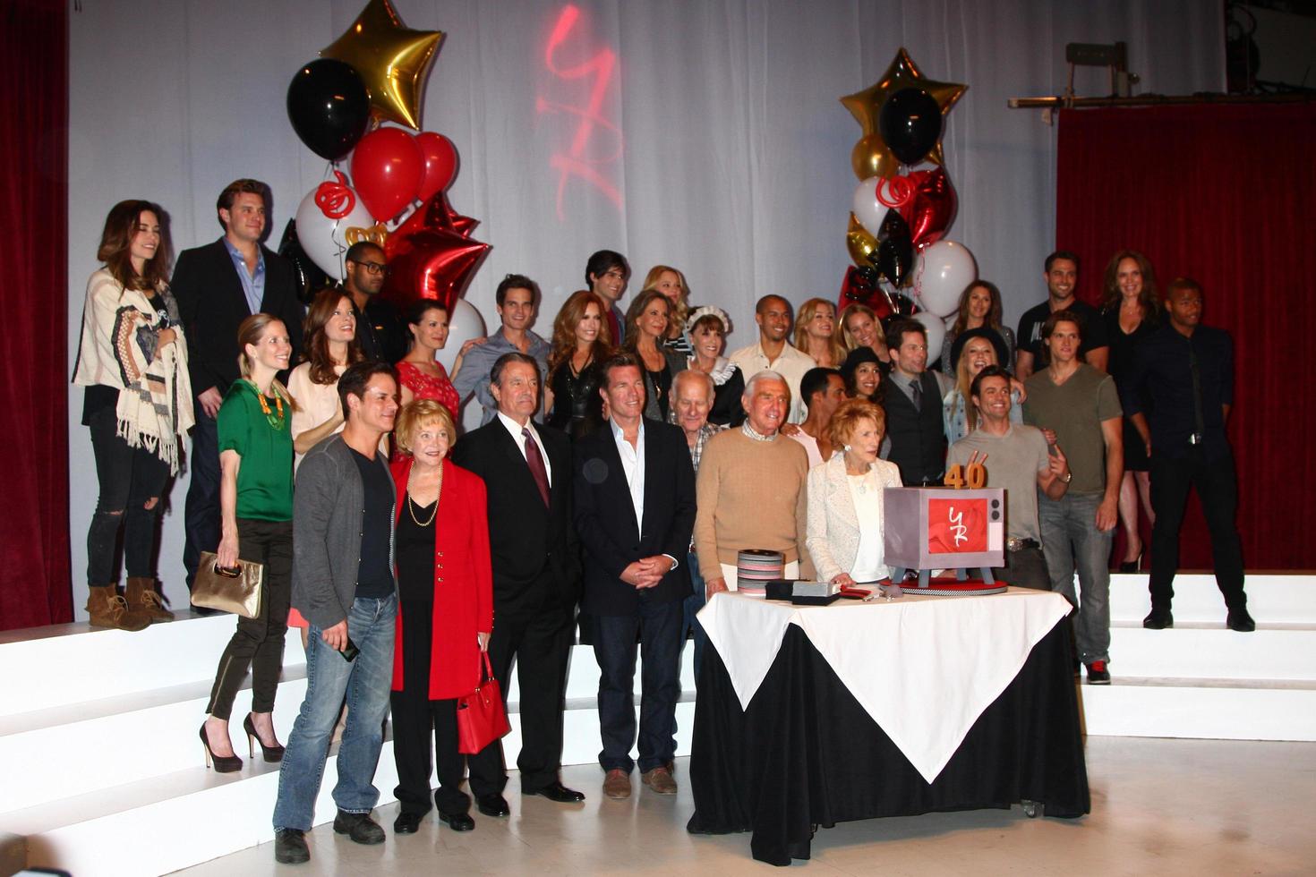 LOS ANGELES, MAR 26 - Cast of the Young and the Restless attends the 40th Anniversary of the Young and the Restless Celebration at the CBS Television City on March 26, 2013 in Los Angeles, CA photo