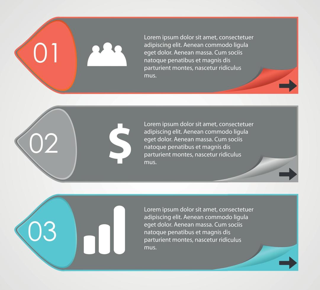 Ilustración de vector de elementos de diseño de infografías