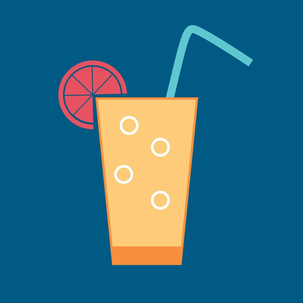 Drink Glossy Icon Vector Illustration