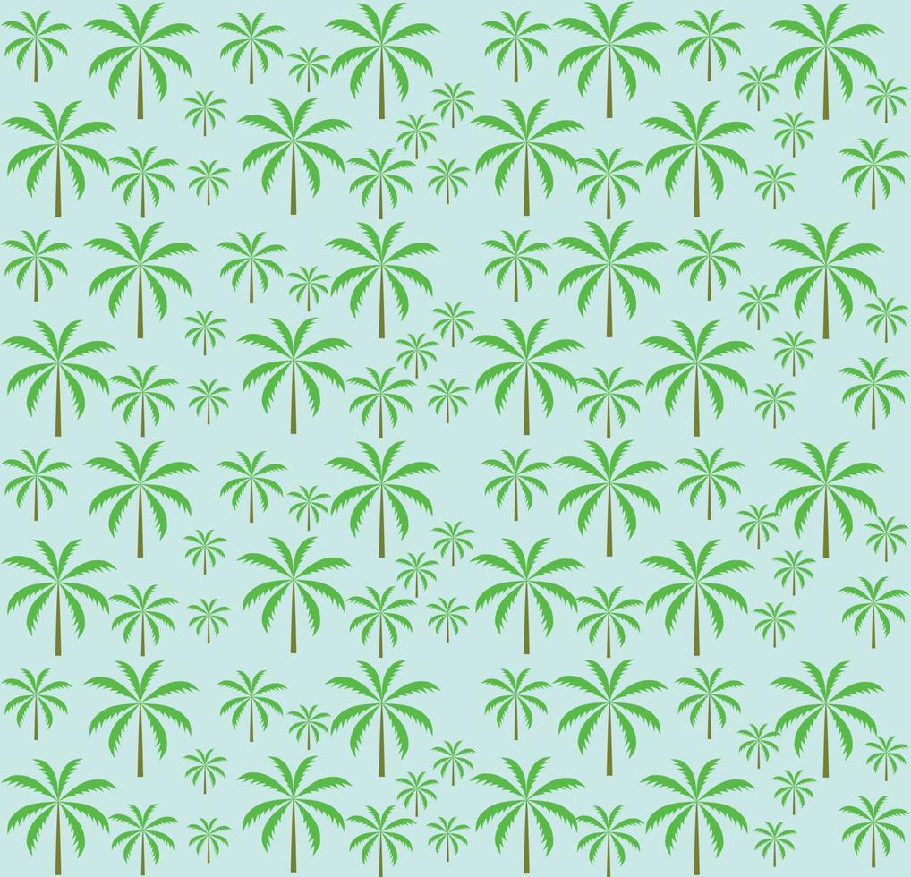 Palm trees seamless pattern. Vector illustration. EPS 10.