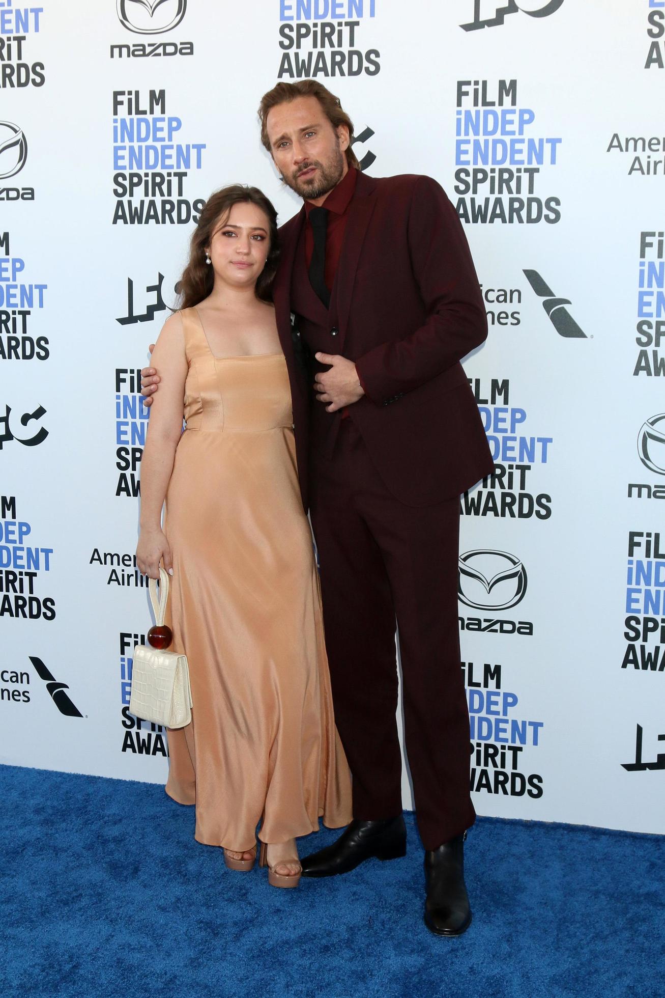 LOS ANGELES FEB 8 - Gideon Adlon and Matthias Schoenaerts at the 2020