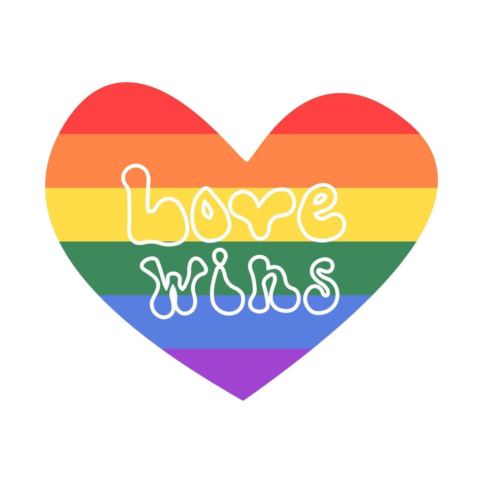 Lgbtq diversity rainbow pride concept vector isolated illustration