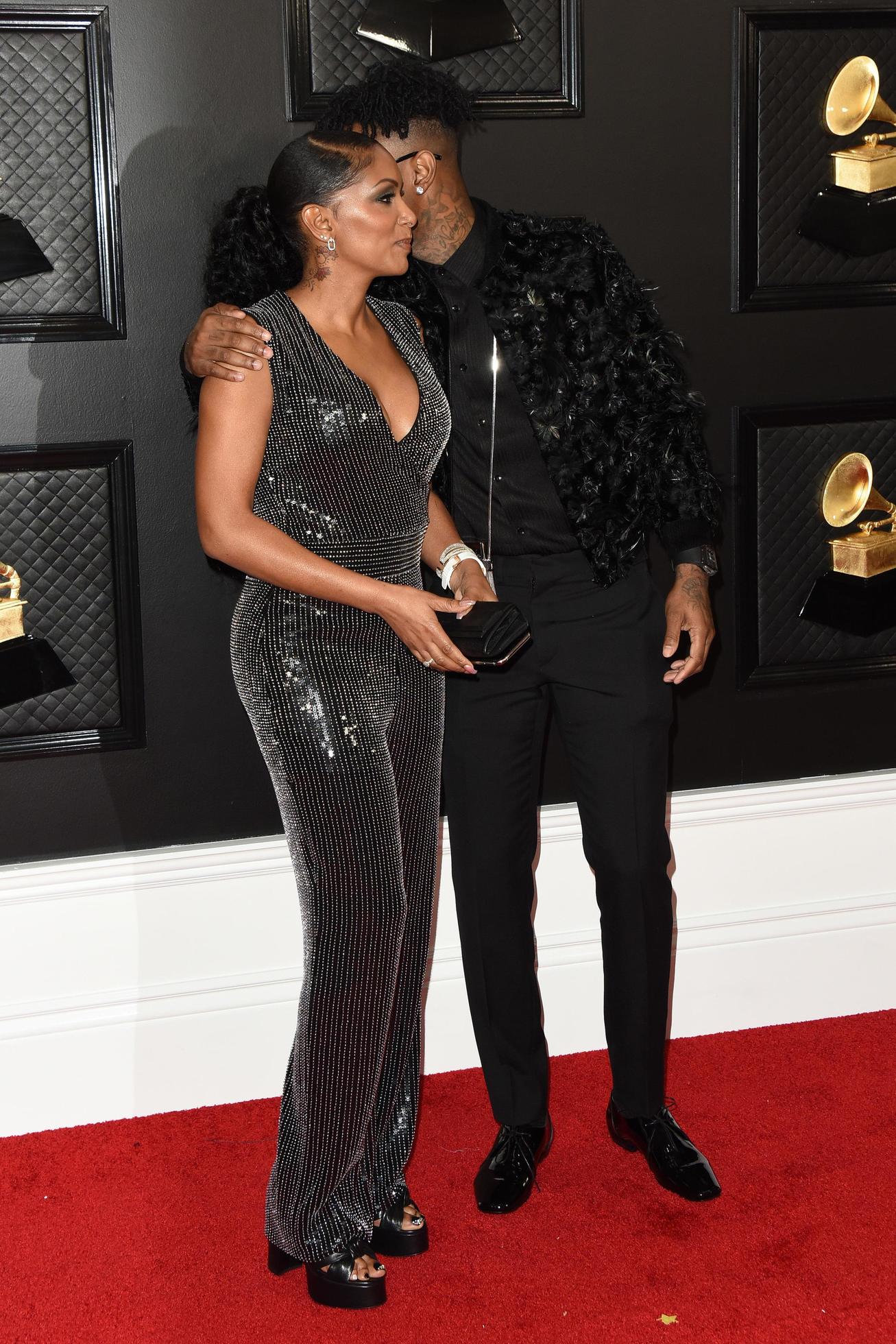 LOS ANGELES JAN 26 Heather Carmillia Joseph, 21 Savage at the 2020