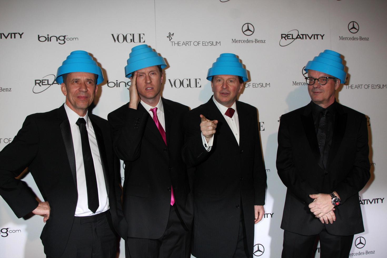 LOS ANGELES  JAN 15 - DEVO arrives at the Art Of Elysium Heaven Gala 2011 at The California Science Center Exposition Park on January 15, 2011 in Los Angeles, CA photo