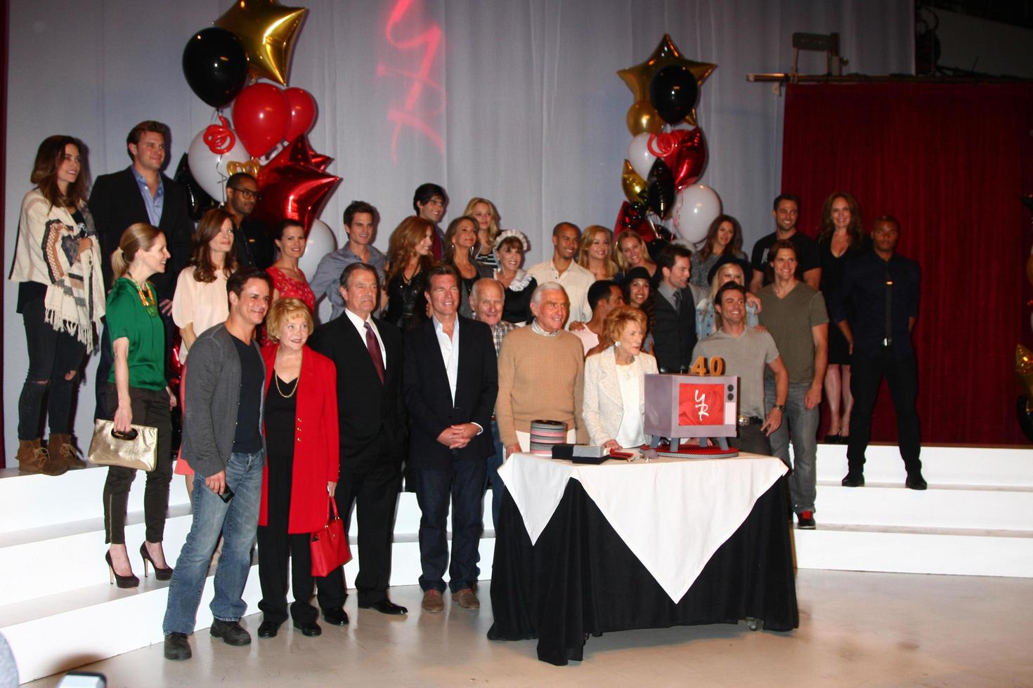 LOS ANGELES, MAR 26 - Cast of the Young and the Restless attends the 40th Anniversary of the Young and the Restless Celebration at the CBS Television City on March 26, 2013 in Los Angeles, CA photo