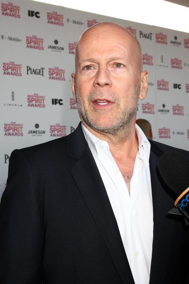 LOS ANGELES, FEB 23 - Bruce Willis attends the 2013 Film Independent Spirit Awards at the Tent on the Beach on February 23, 2013 in Santa Monica, CA photo