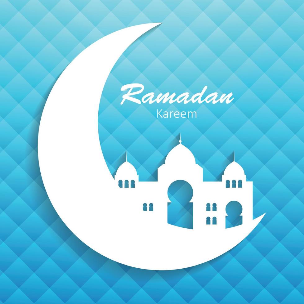 Background for Muslim Community Festival Vector Illustration