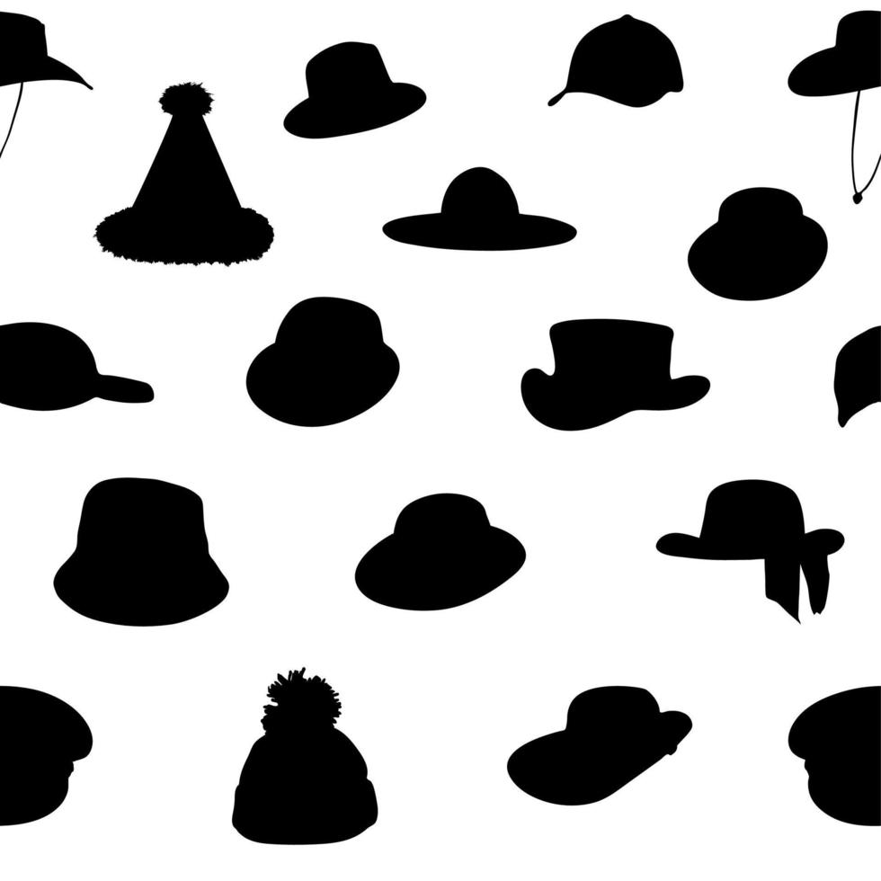 Wallets collection silhouette seamless pattern. vector illustrat