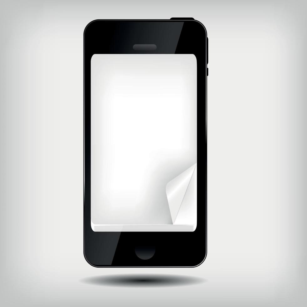 Abstract mobile phone vector illustration