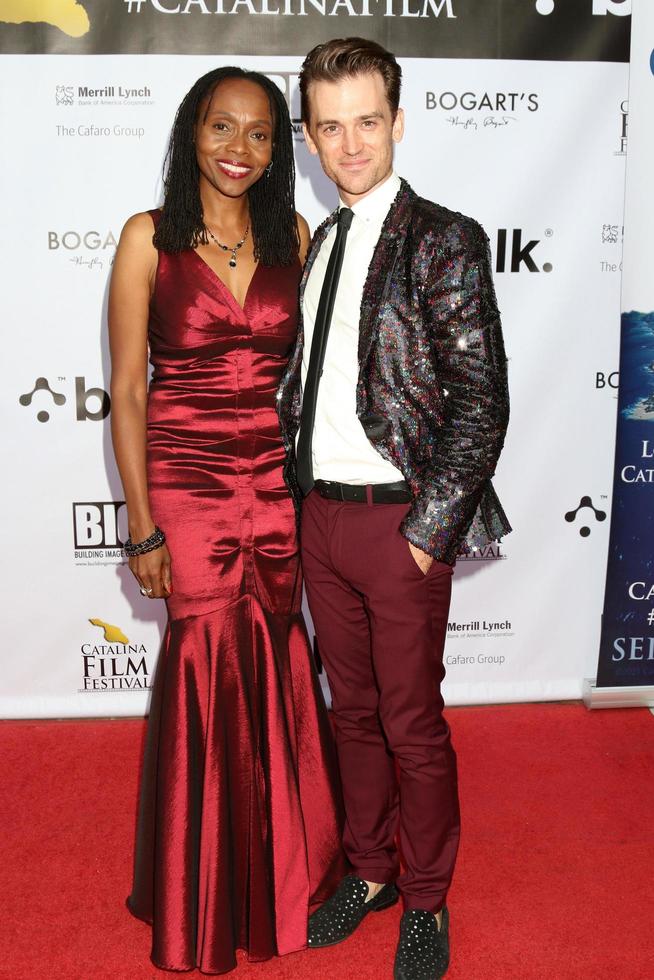 LOS ANGELES  SEP 25 - Inger Tudor, Jewell Wilson Bridges at the 2021 Catalina Film Fest  Saturday Gala Red Carpet, at the Avalon Casino on September 25, 2021 in Avalon, CA photo