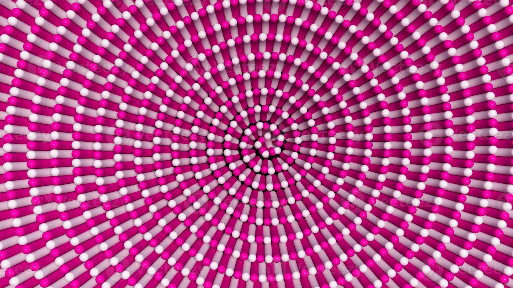 Spiral Sprinkle background Abstract Sprinkles swirl made with Pink and White Sprinkles 3d Illustration photo