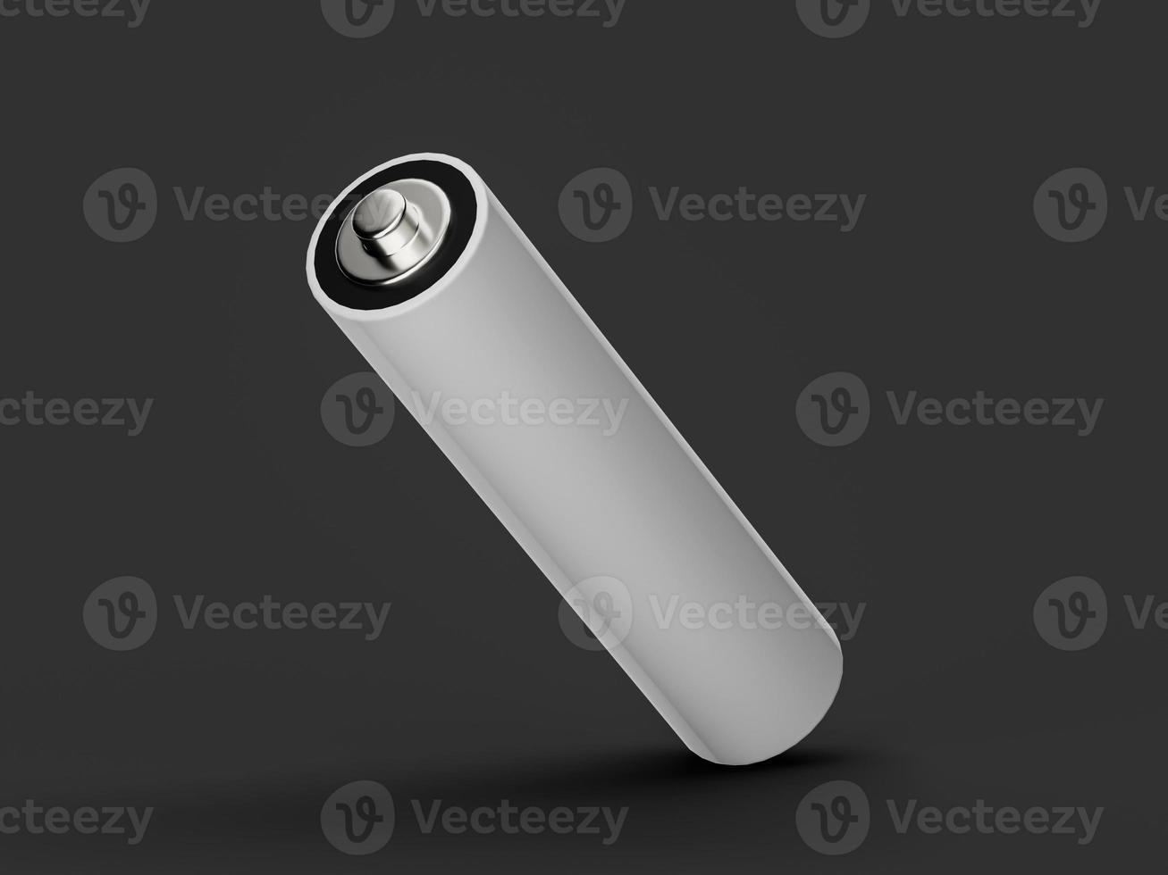AAA Size battery isolated on white background blank rechargeable battery aa or aaa size 3d illustration photo