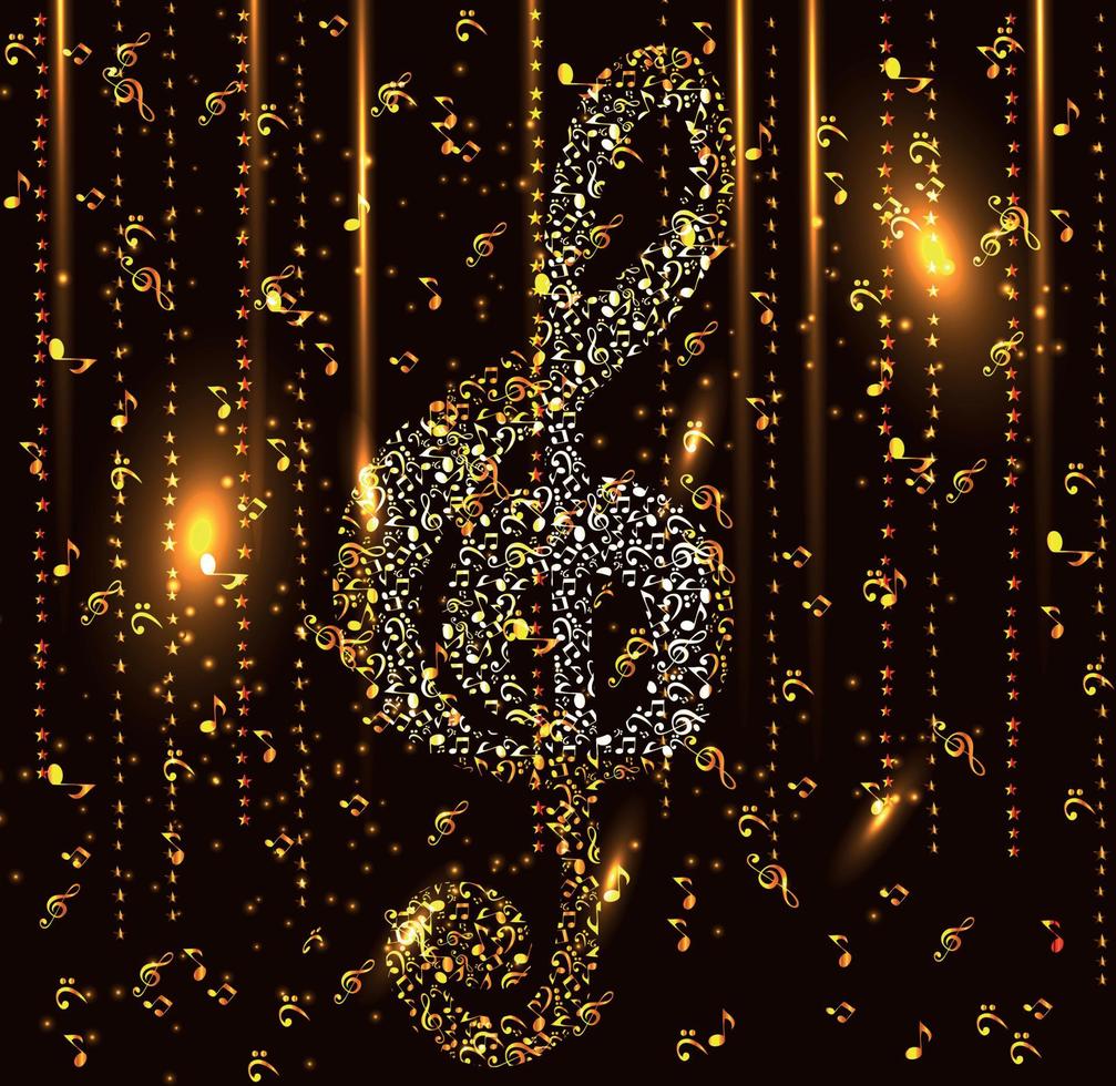 Abstract Music Background. Vector Illustration for your Design.