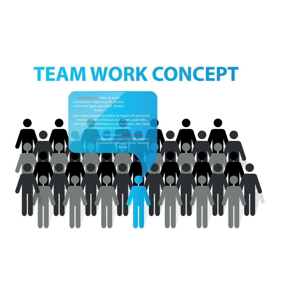 Team work concept vector illustration