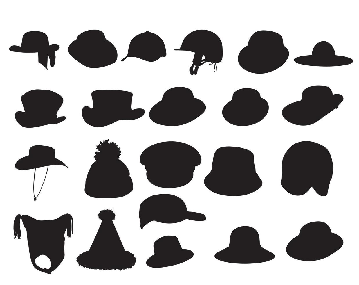 Wallets collection silhouette vector illustration