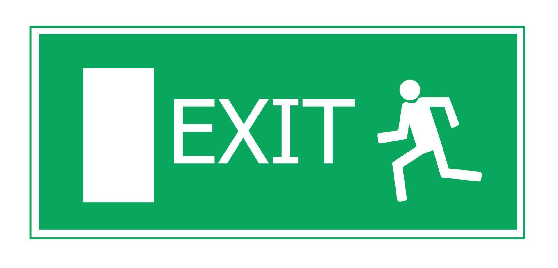 Fire exit. Vector illustration