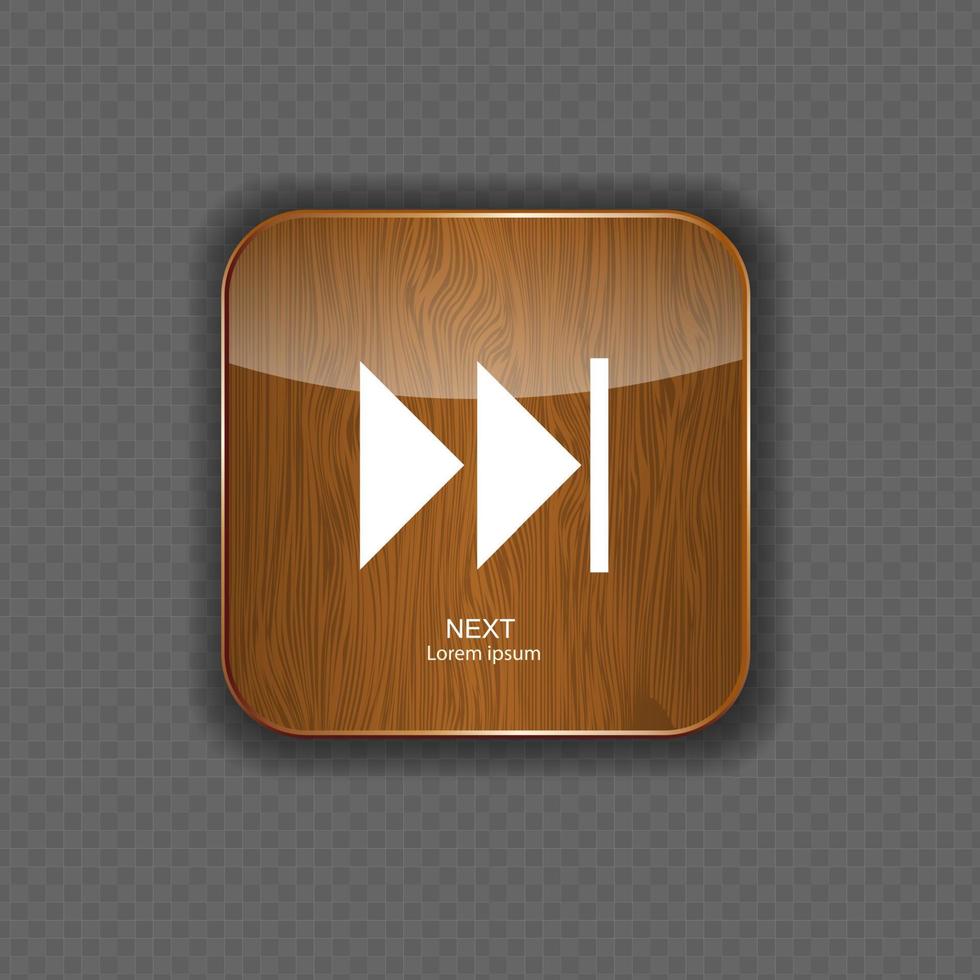 Music wood application icons vector illustration