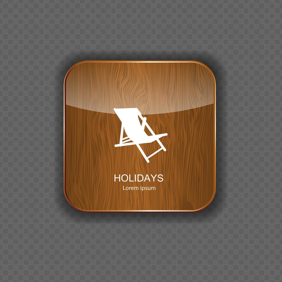 Holidays application icons vector