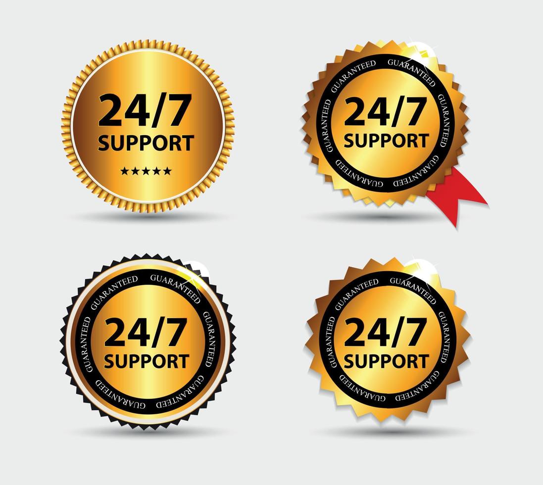 Vector 247 SUPPORT Sign, Label Template