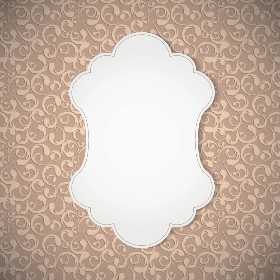 Frame in Vintage Background. Vector Illustration