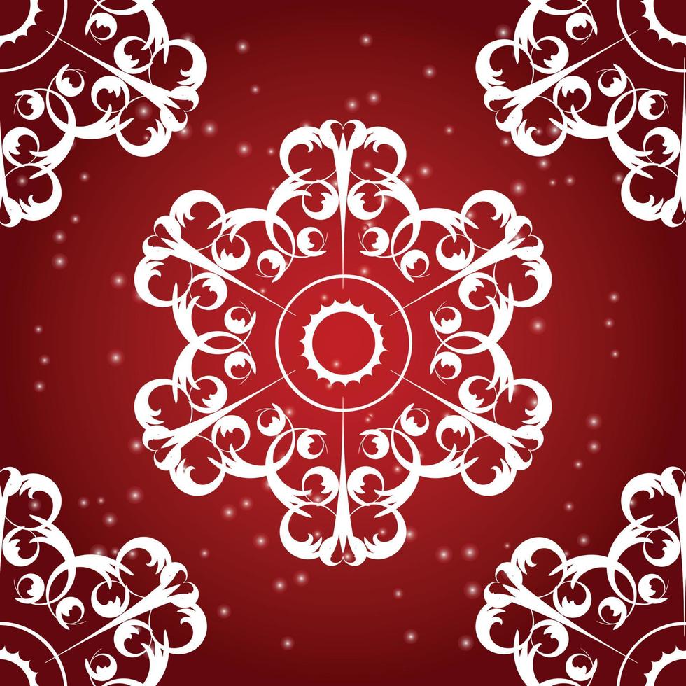 Snowflakes seamless pattern vector illustration