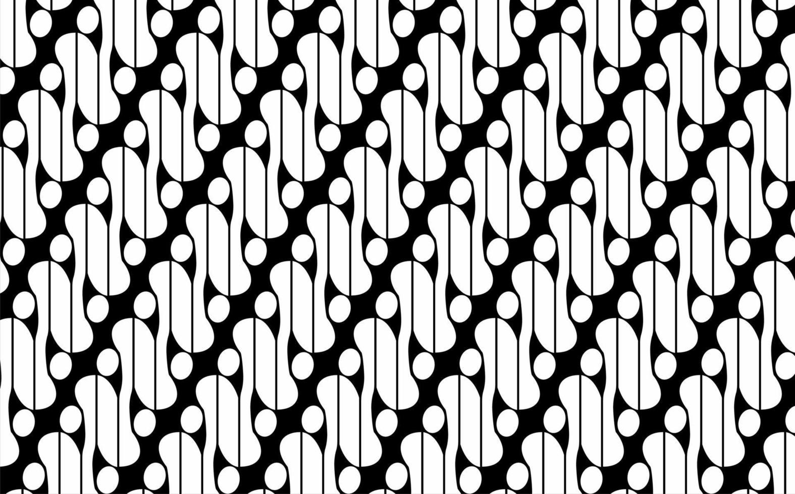 batik parang seamless pattern vector background black w...