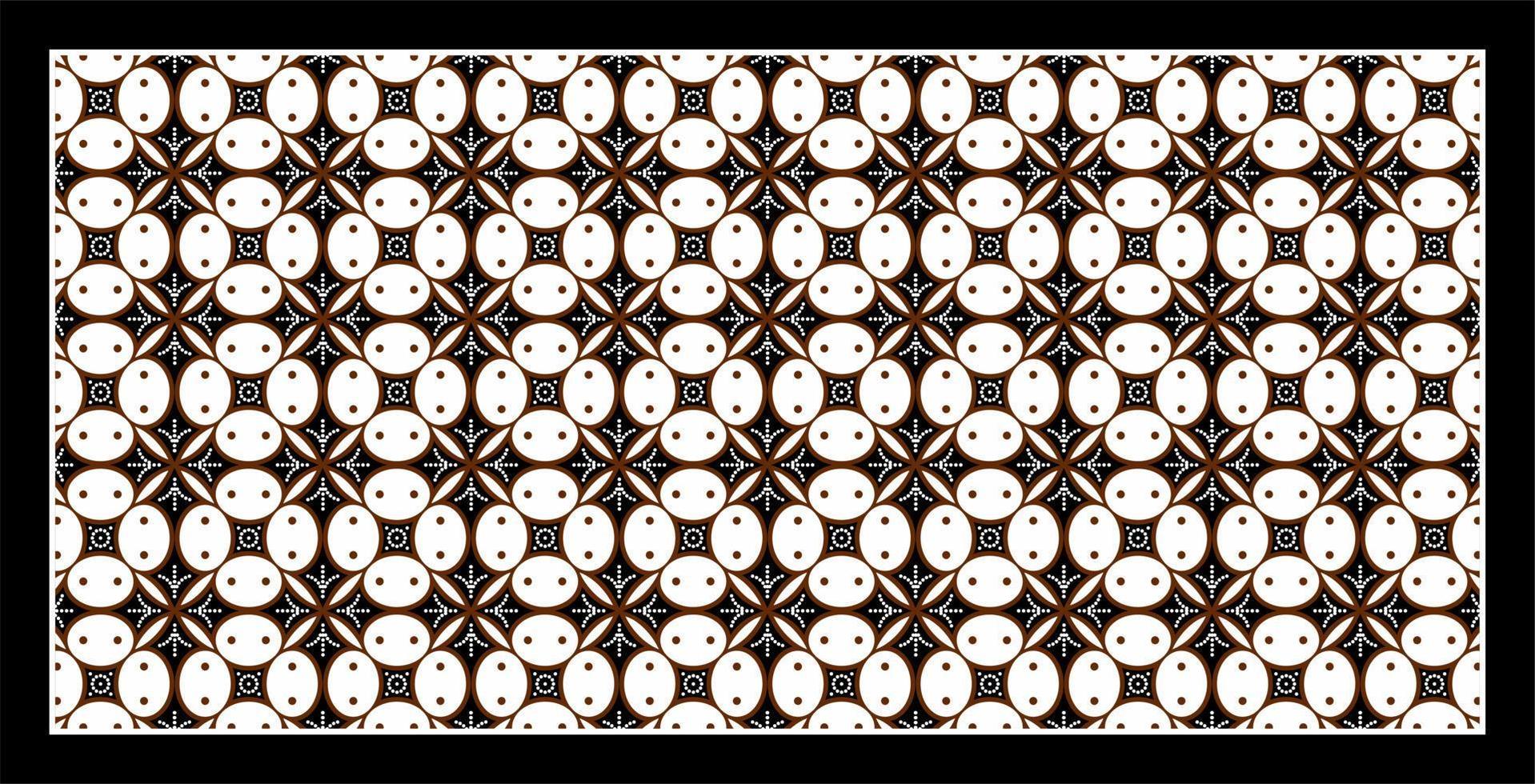 JAVANESE BATIK KAWUNG PATTERN... vector
